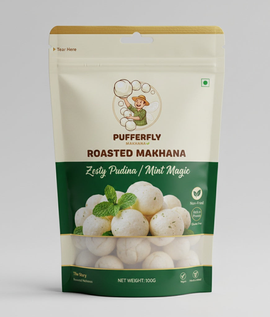 Zesty Pudina Mint Roasted Makhana