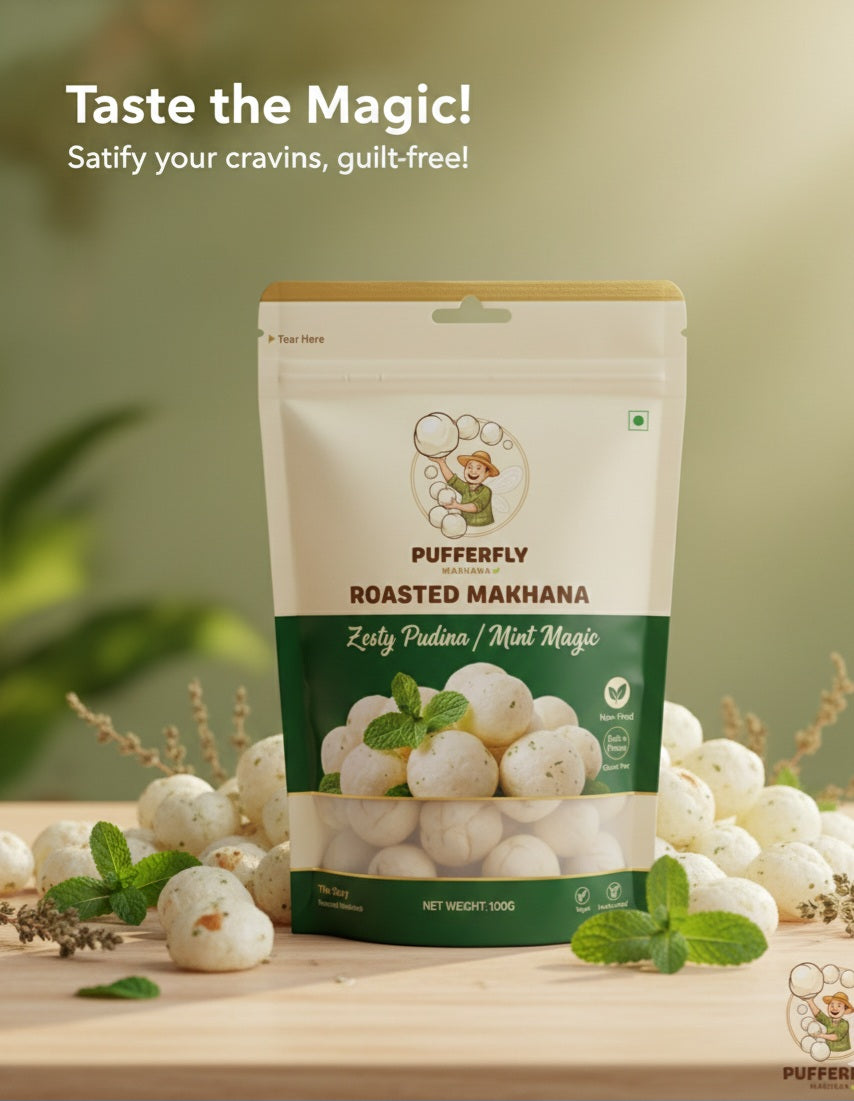 Zesty Pudina Mint Roasted Makhana