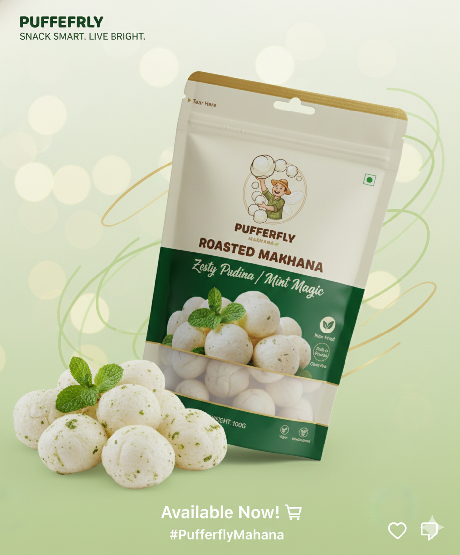 Zesty Pudina Mint Roasted Makhana