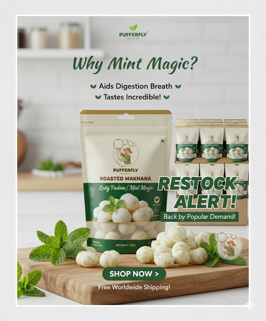 Zesty Pudina Mint Roasted Makhana