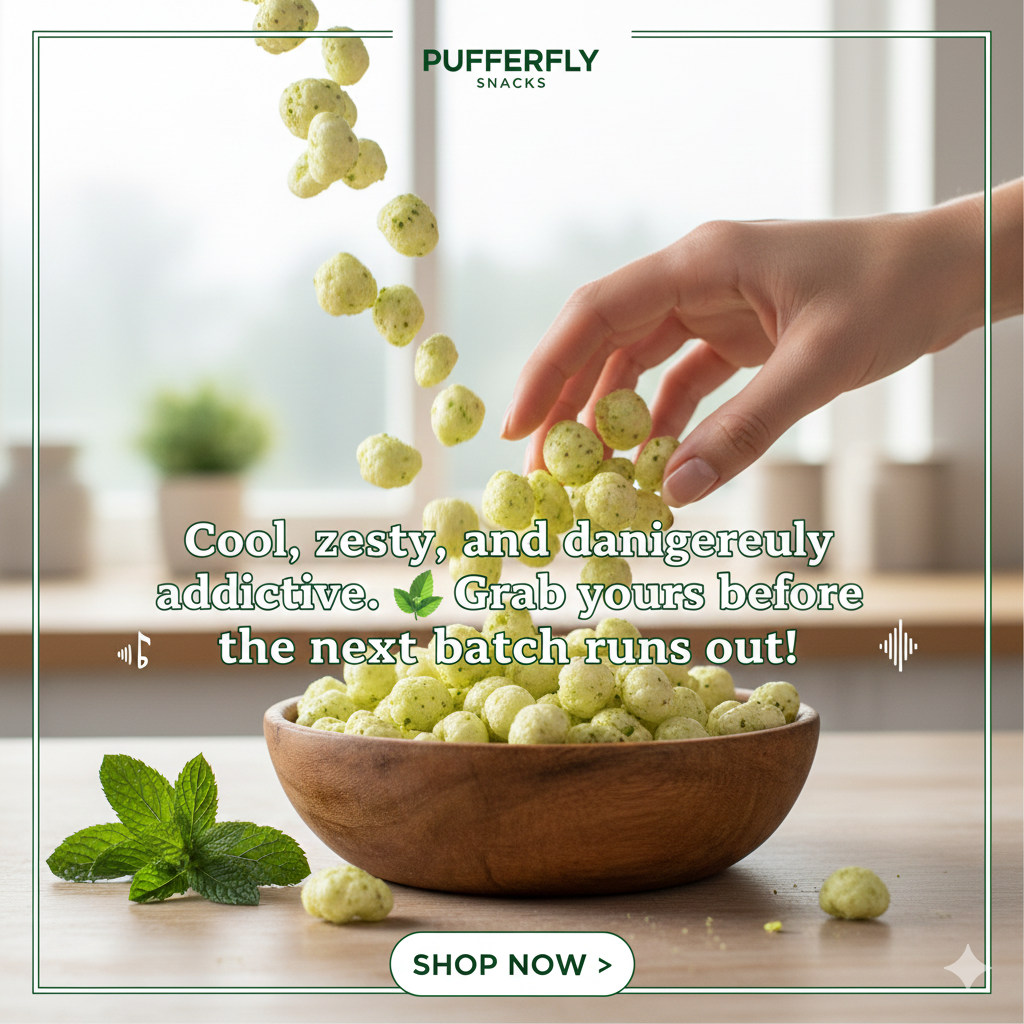 Zesty Pudina Mint Roasted Makhana